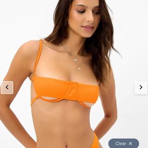 campbell plisse frankies bikini top!!